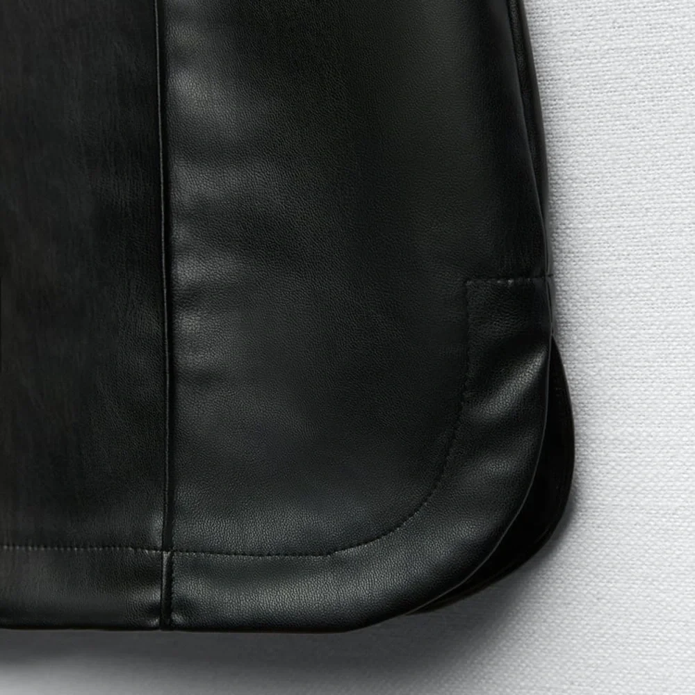 Zara Leather Skirt - Picture 5 of 6